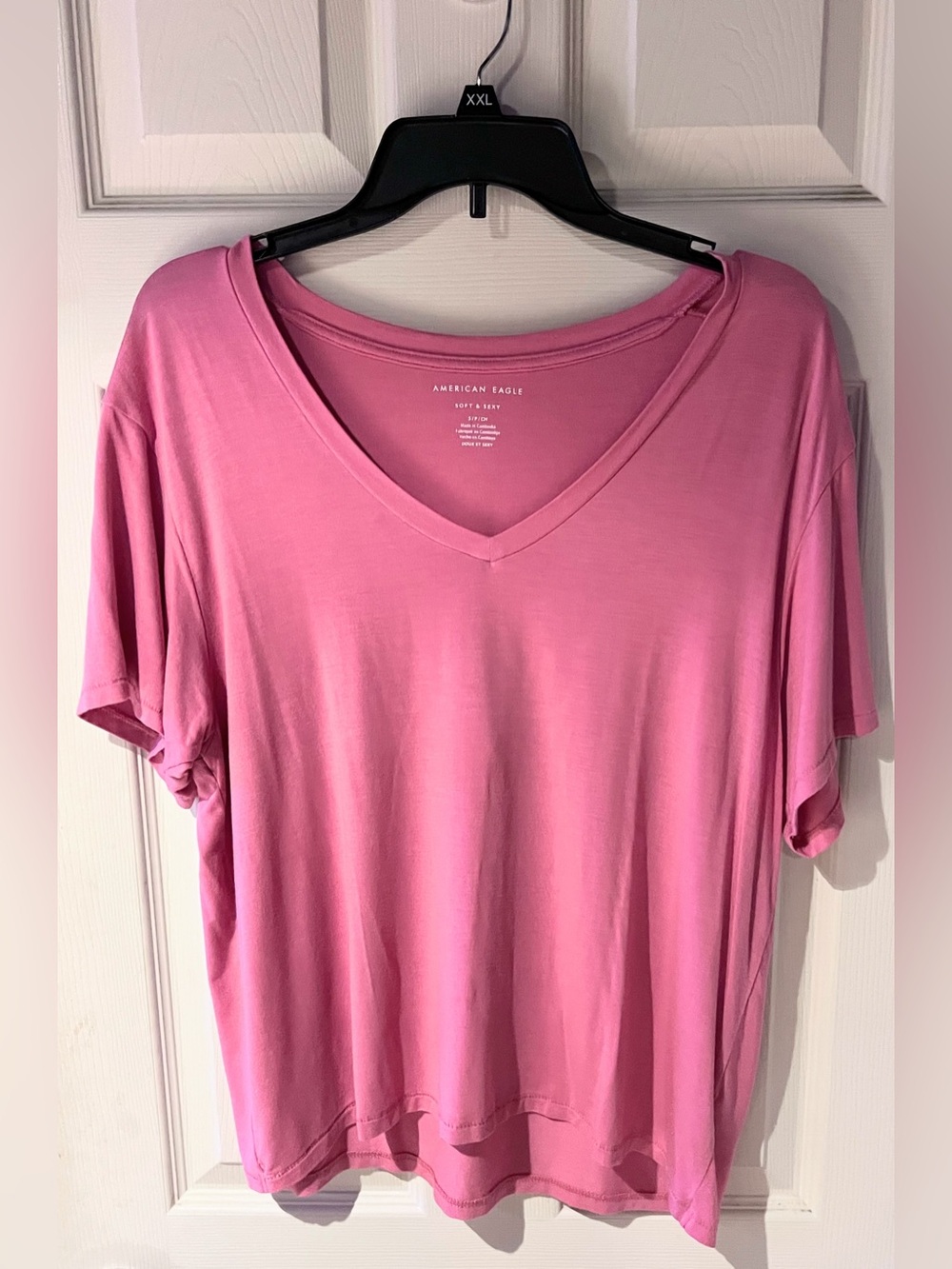 American Eagle Outfitters Soft & Sexy Pink Short Sleeve Tee Size Small